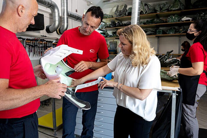 Production and testing new carbon parts